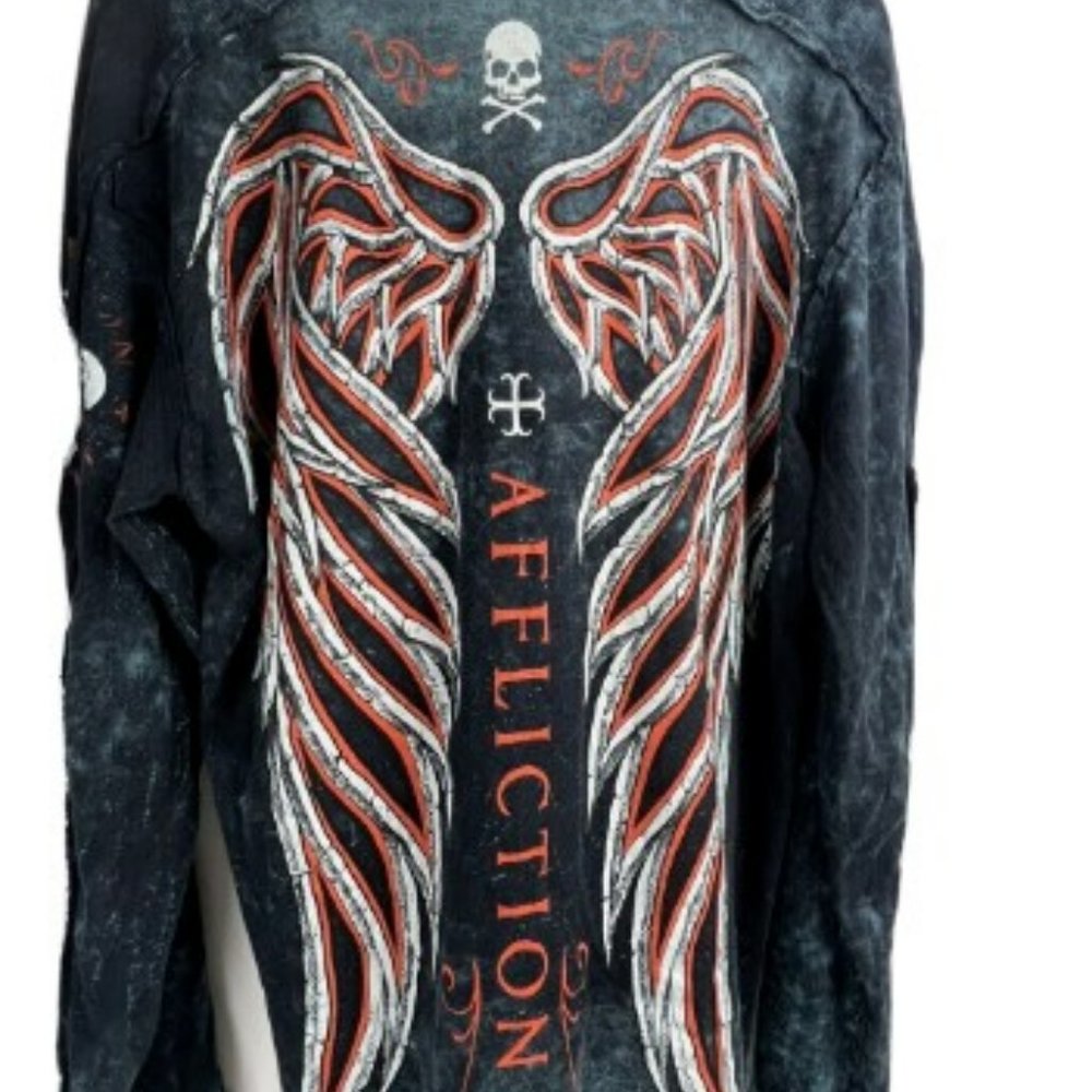 Affliction mens vintage thermal medium